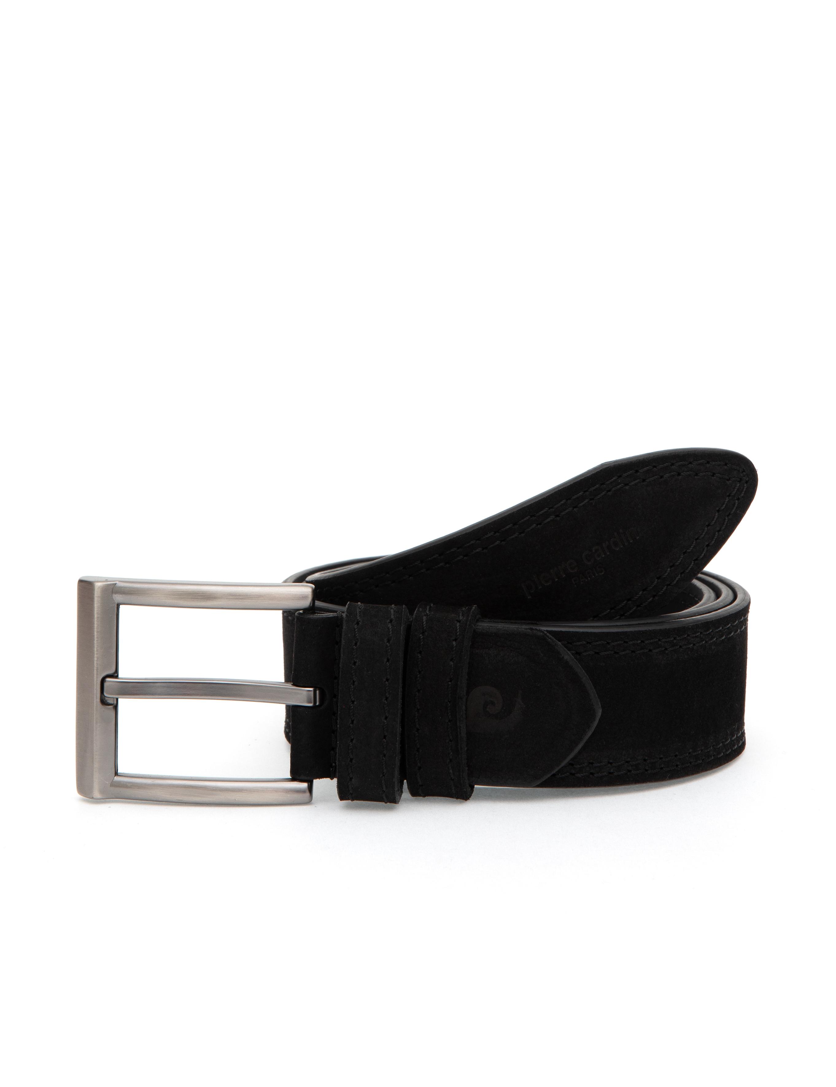 Siyah %100 Deri Kemer & Cüzdan Set