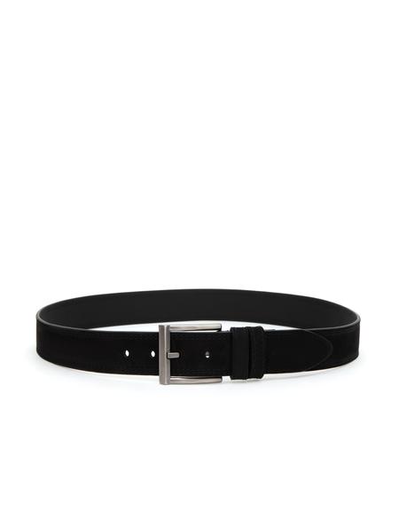 Siyah %100 Deri Kemer & Cüzdan Set - 50319275002