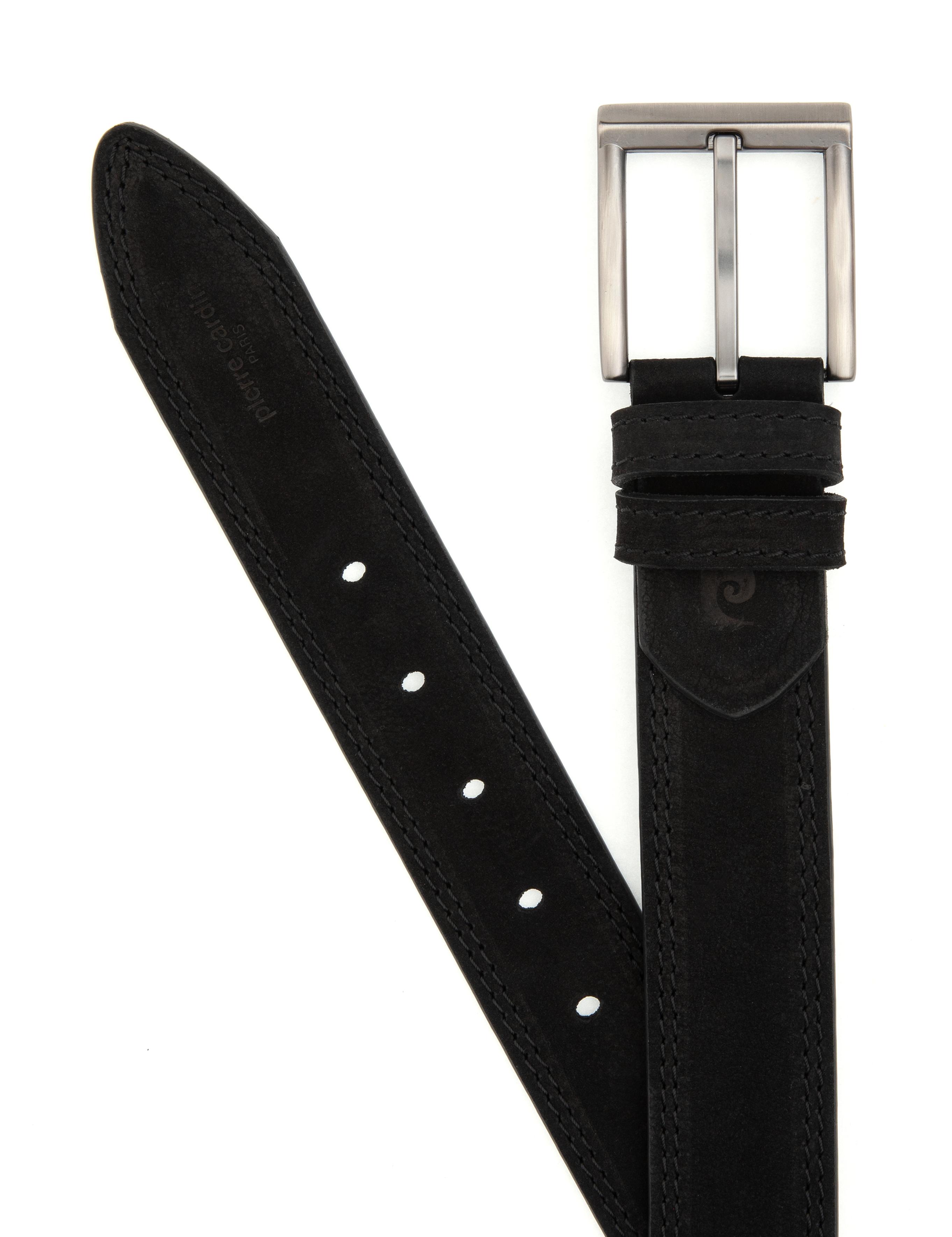 Siyah %100 Deri Kemer & Cüzdan Set