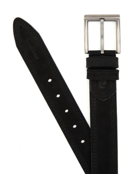 Siyah %100 Deri Kemer & Cüzdan Set - 50319275002