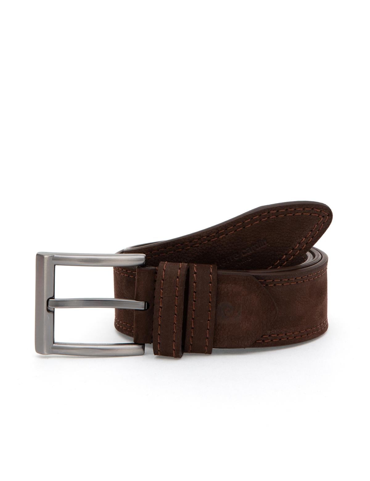 Kahverengi %100 Deri Kemer & Cüzdan Set - 50319275003