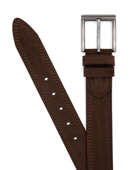 Kahverengi %100 Deri Kemer & Cüzdan Set - 50319275003