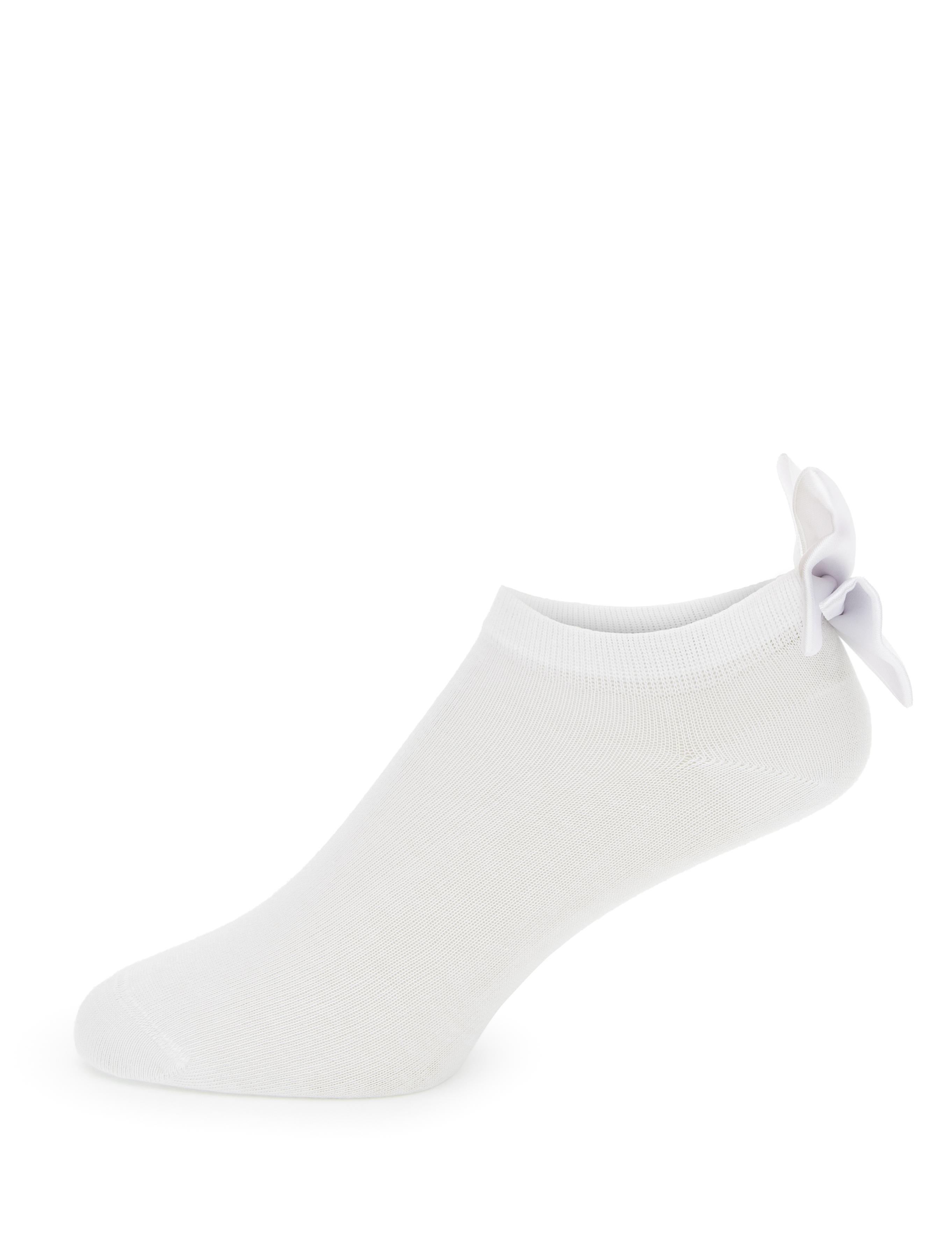 Kadın Beyaz Kurdela Detaylı Çorap