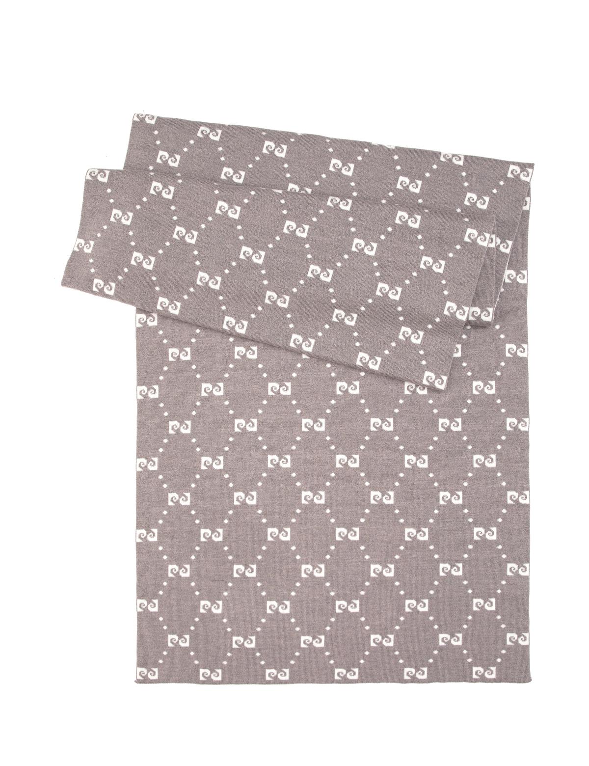 Gri Melanj Desenli Kaşkol