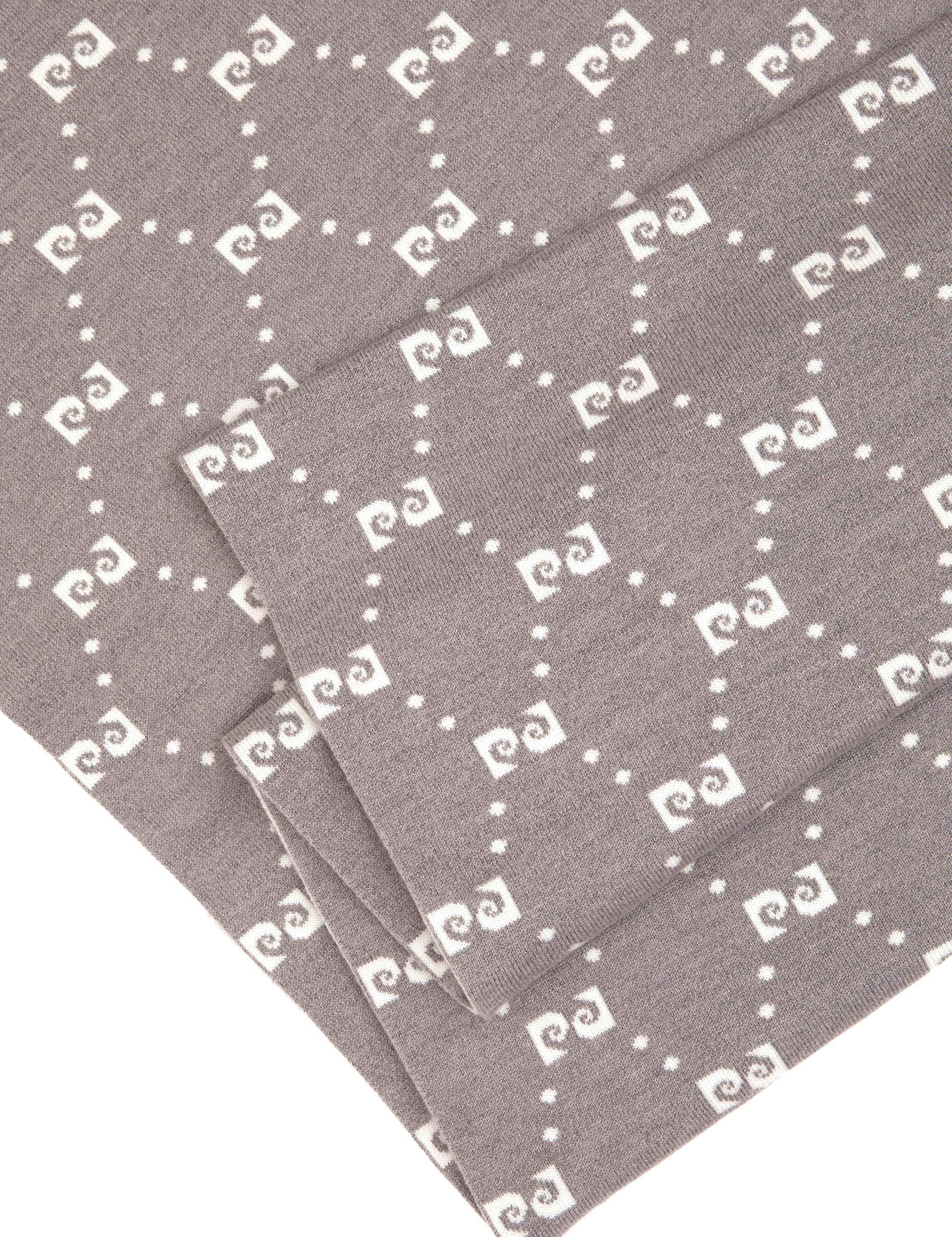 Gri Melanj Desenli Kaşkol