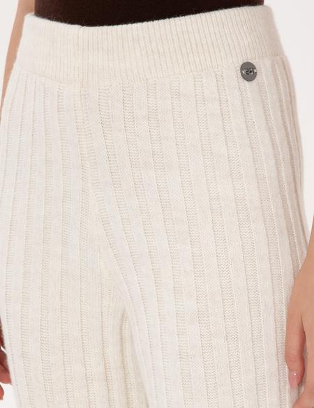 Ekru Loose Fit Triko Pantolon - 50311037003