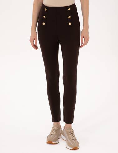 Kahverengi Slim Fit Tayt