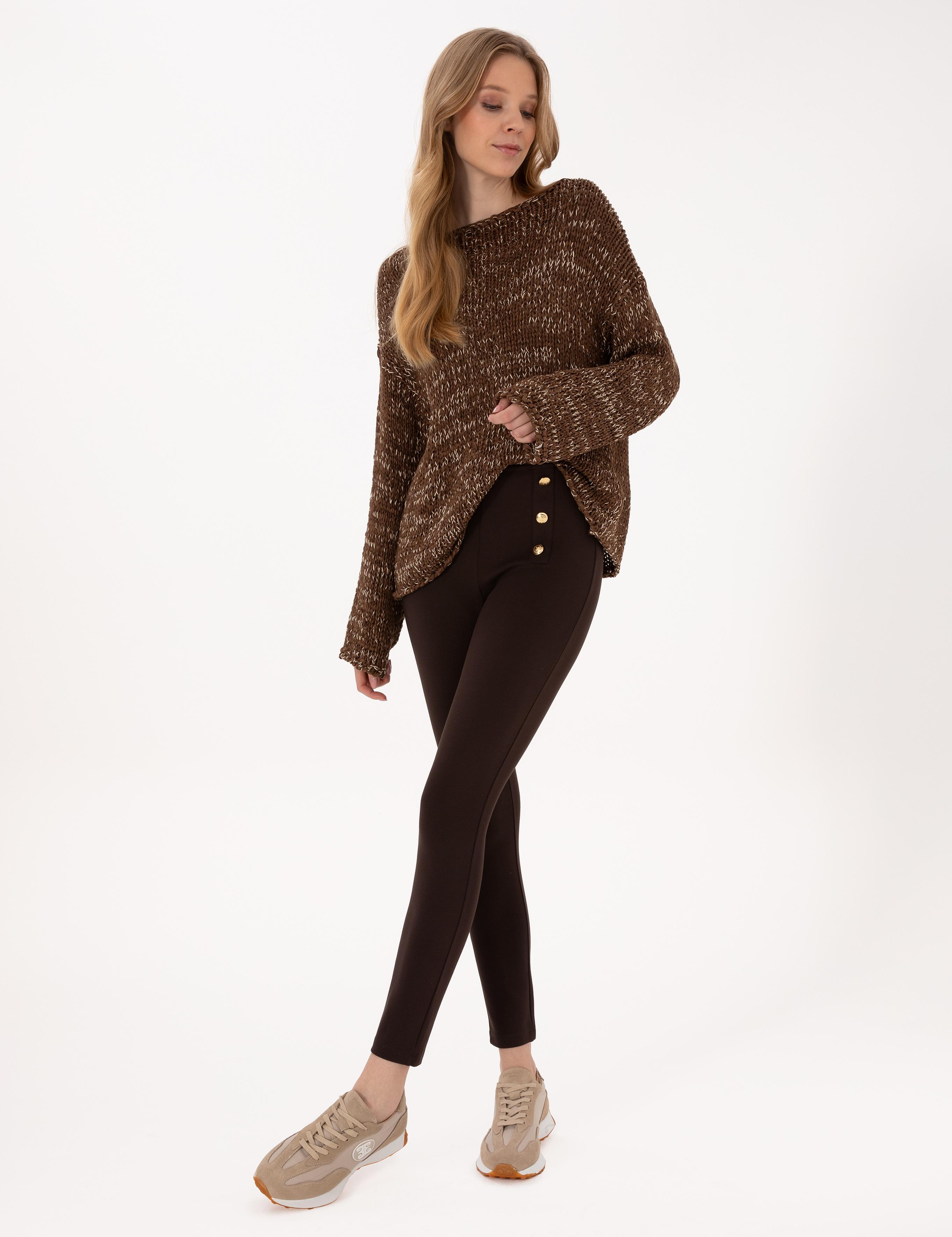 Kahverengi Slim Fit Tayt