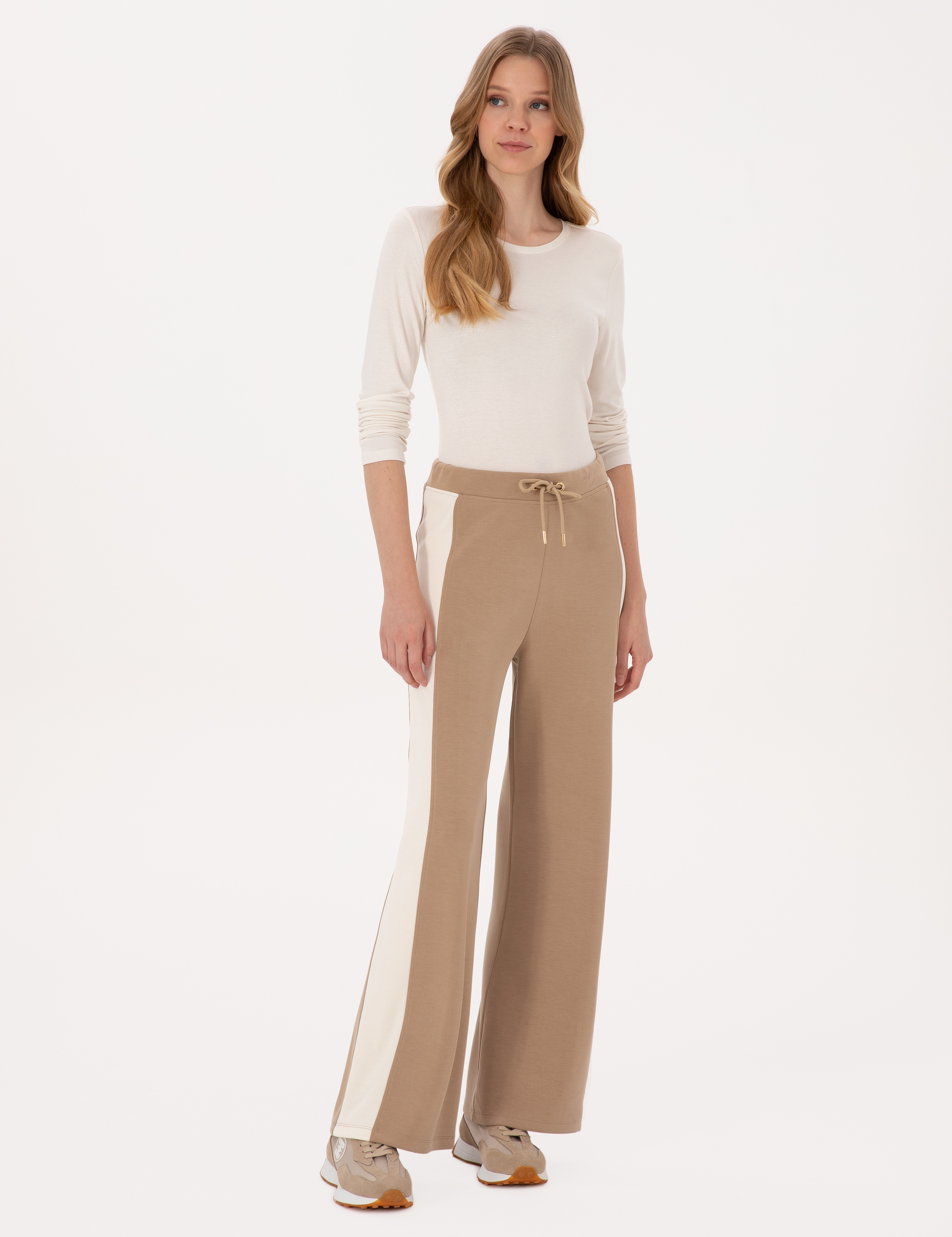 Bej Flare Fit Eşofman Altı - Image 1