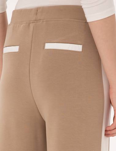 Bej Flare Fit Eşofman Altı