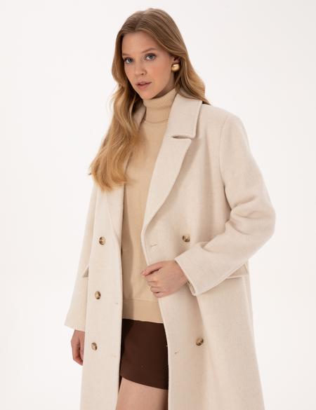 Ekru Kaşe Kaban - 50314331005