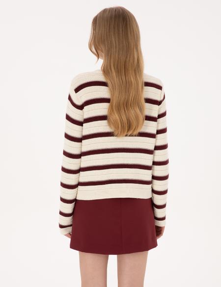 Vişne Regular Fit Triko Hırka - 50310974008