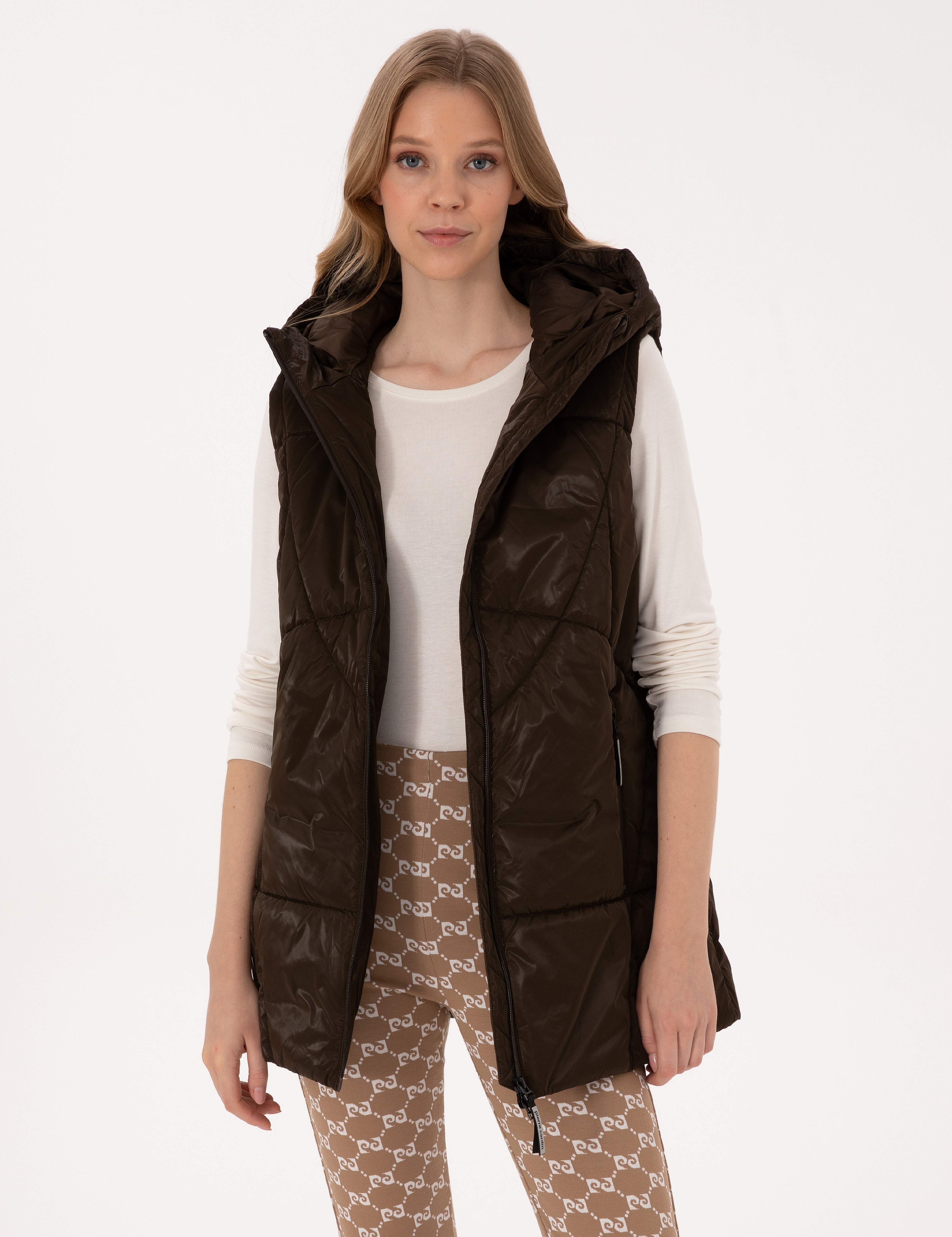 Kahverengi Regular Fit Yelek - Image 1