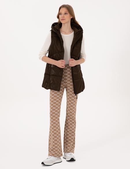 Kahverengi Regular Fit Yelek - 50308945013