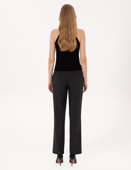 Antrasit Straight Fit Kumaş Pantolon - 50319434005