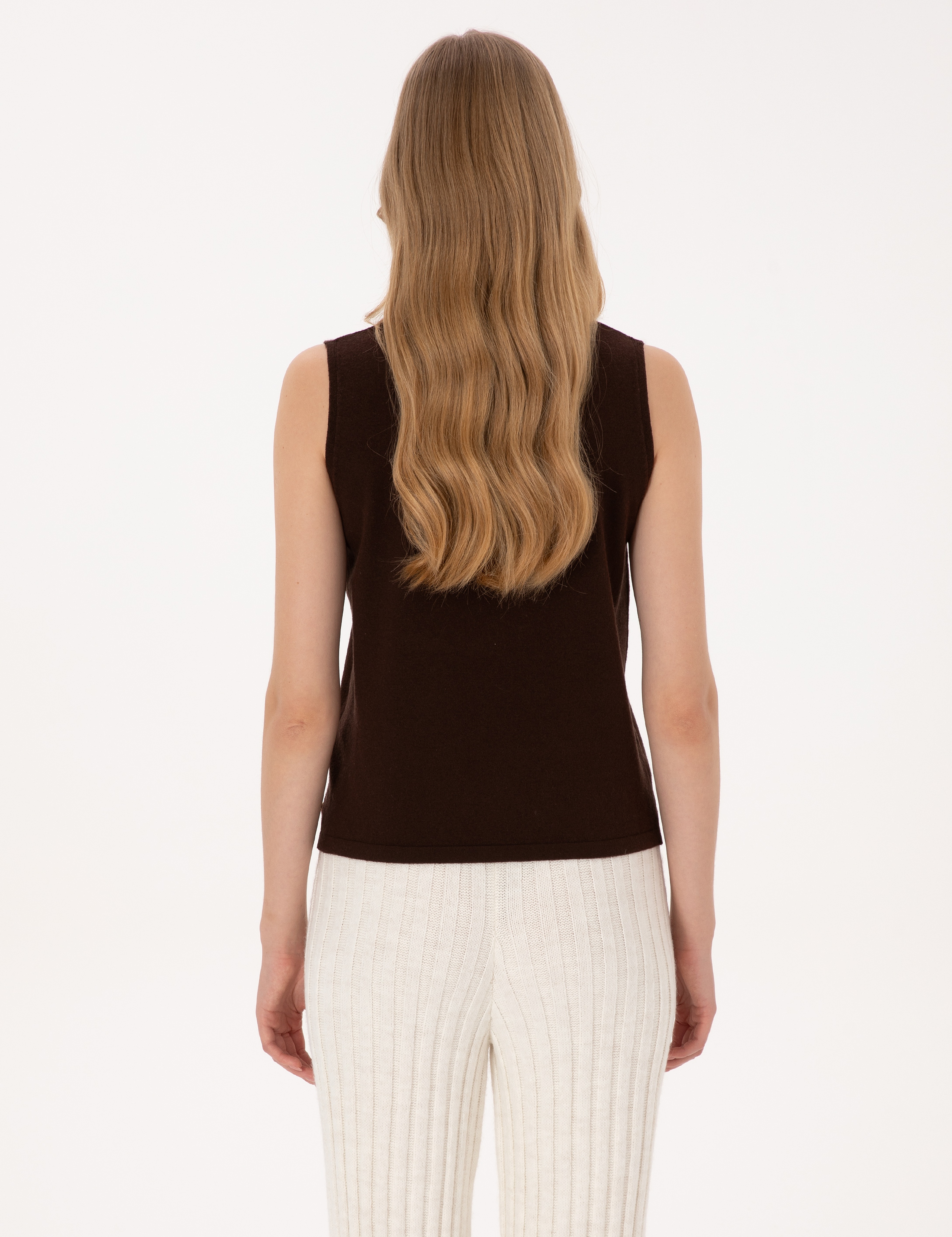 Kahverengi Slim Fit Kazak - Image 5