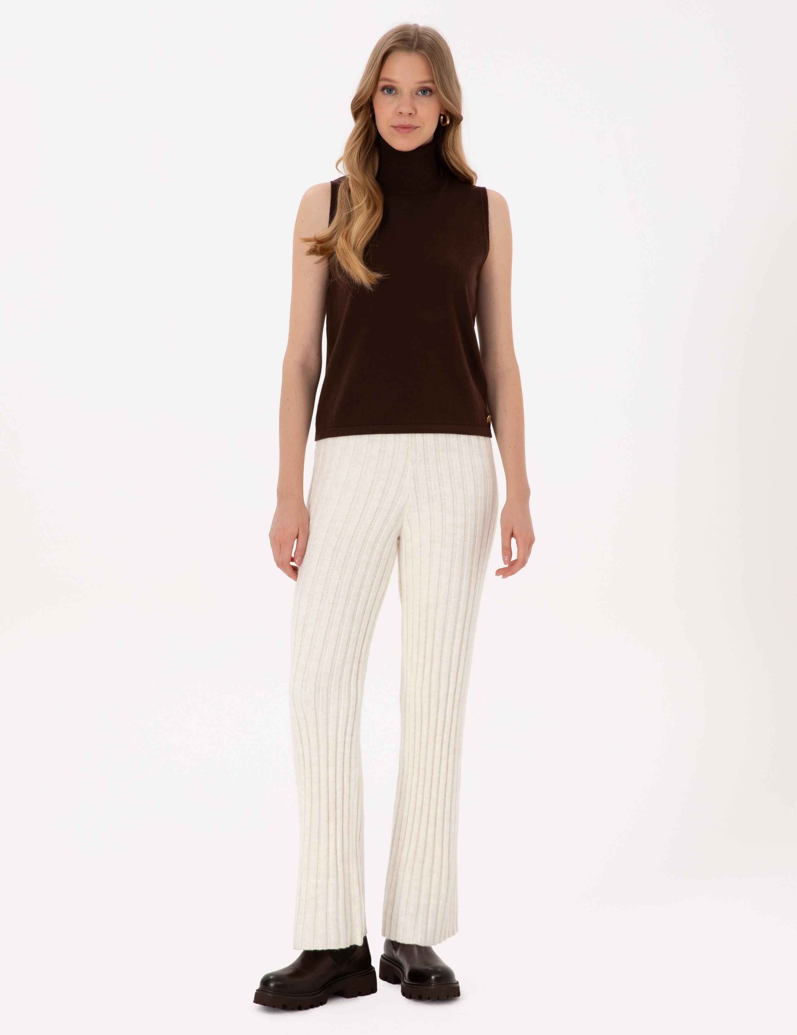 Kahverengi Slim Fit Kazak