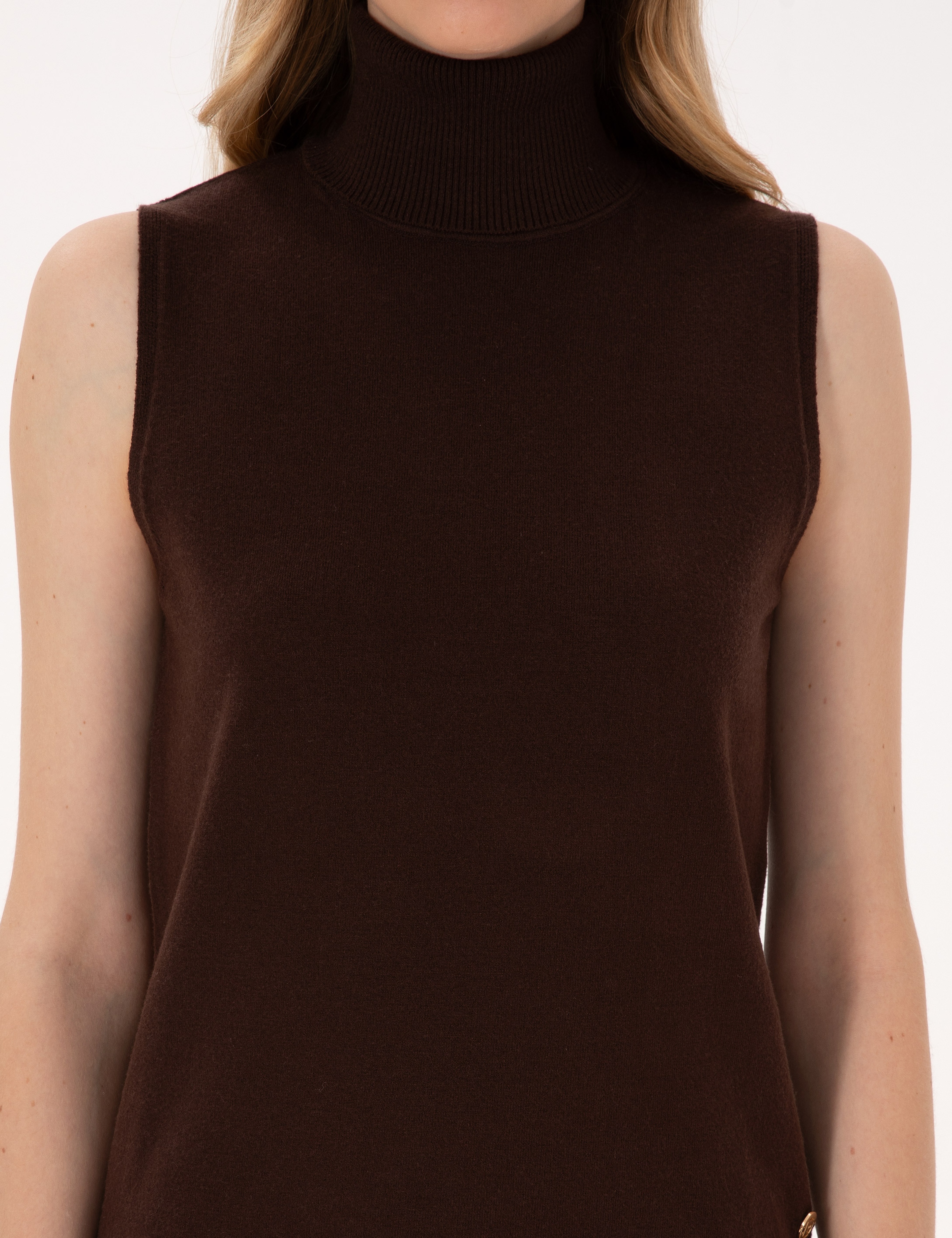 Kahverengi Slim Fit Kazak