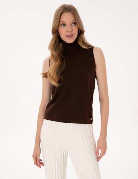 Kahverengi Slim Fit Kazak - 50311589016