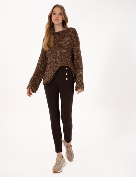 Kahverengi Comfort Fit Kazak - 50324797003