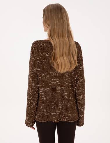 Kahverengi Comfort Fit Kazak
