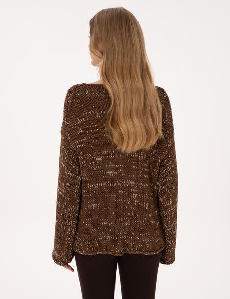 Kahverengi Comfort Fit Kazak - 50324797003