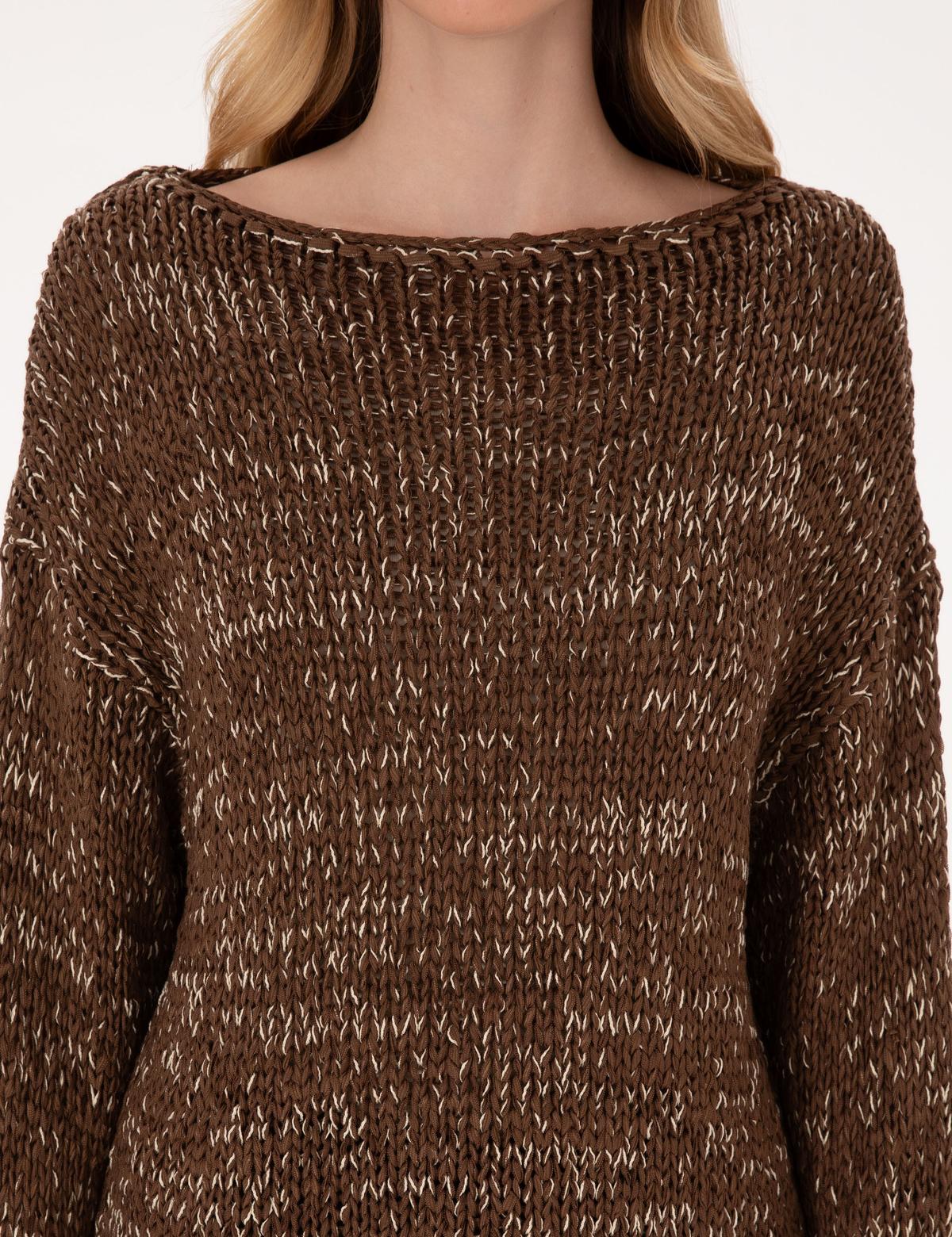 Kahverengi Comfort Fit Kazak - 50324797003