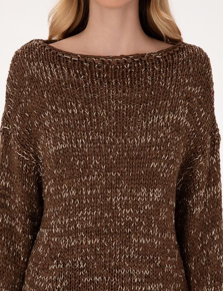 Kahverengi Comfort Fit Kazak - 50324797003