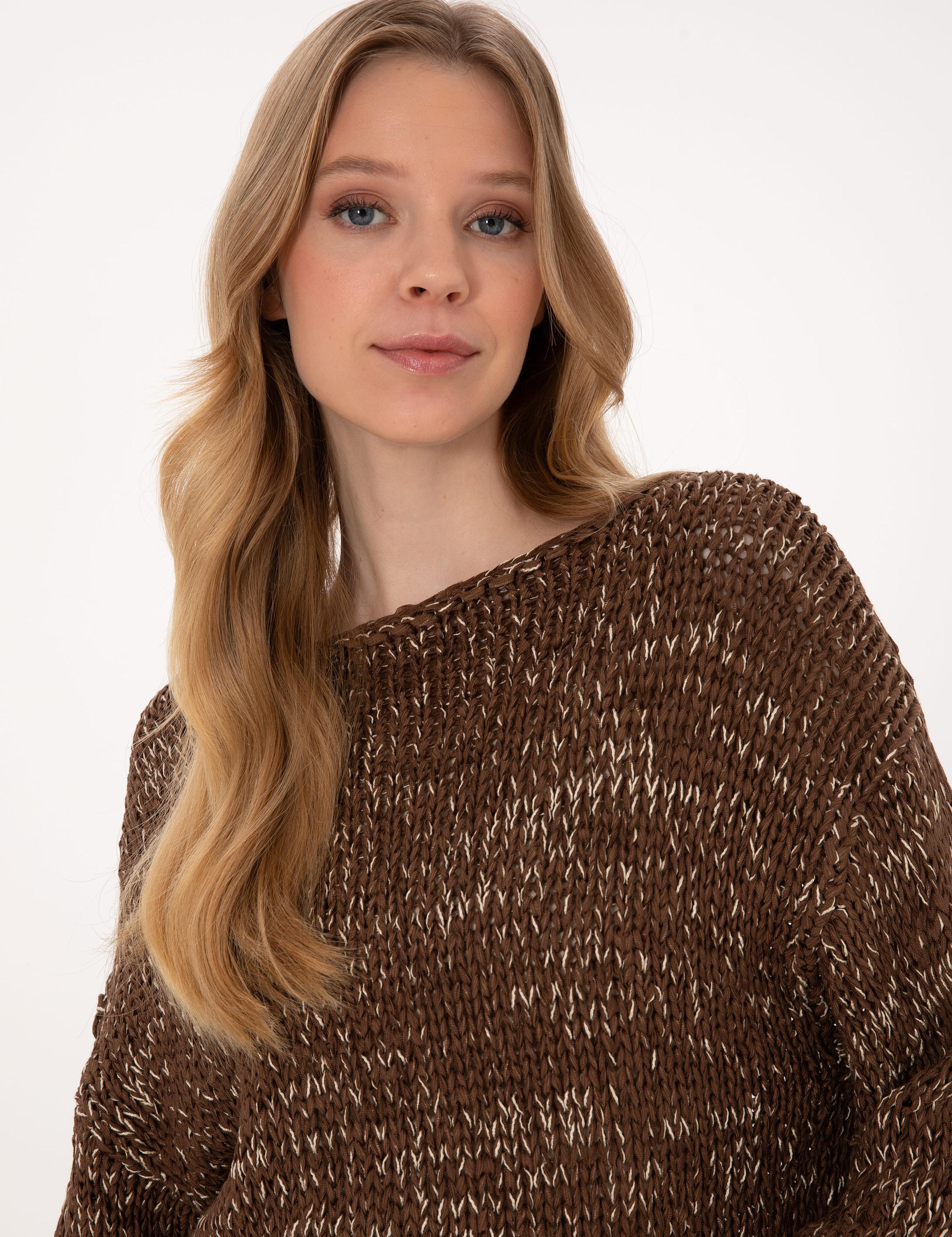 Kahverengi Comfort Fit Kazak