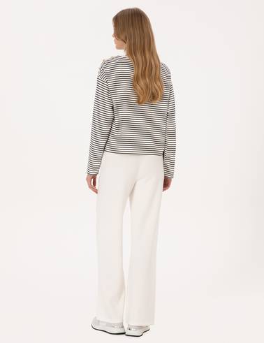 Ekru Loose Fit Eşofman Altı