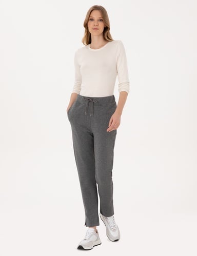 Gri Regular Fit Eşofman Altı