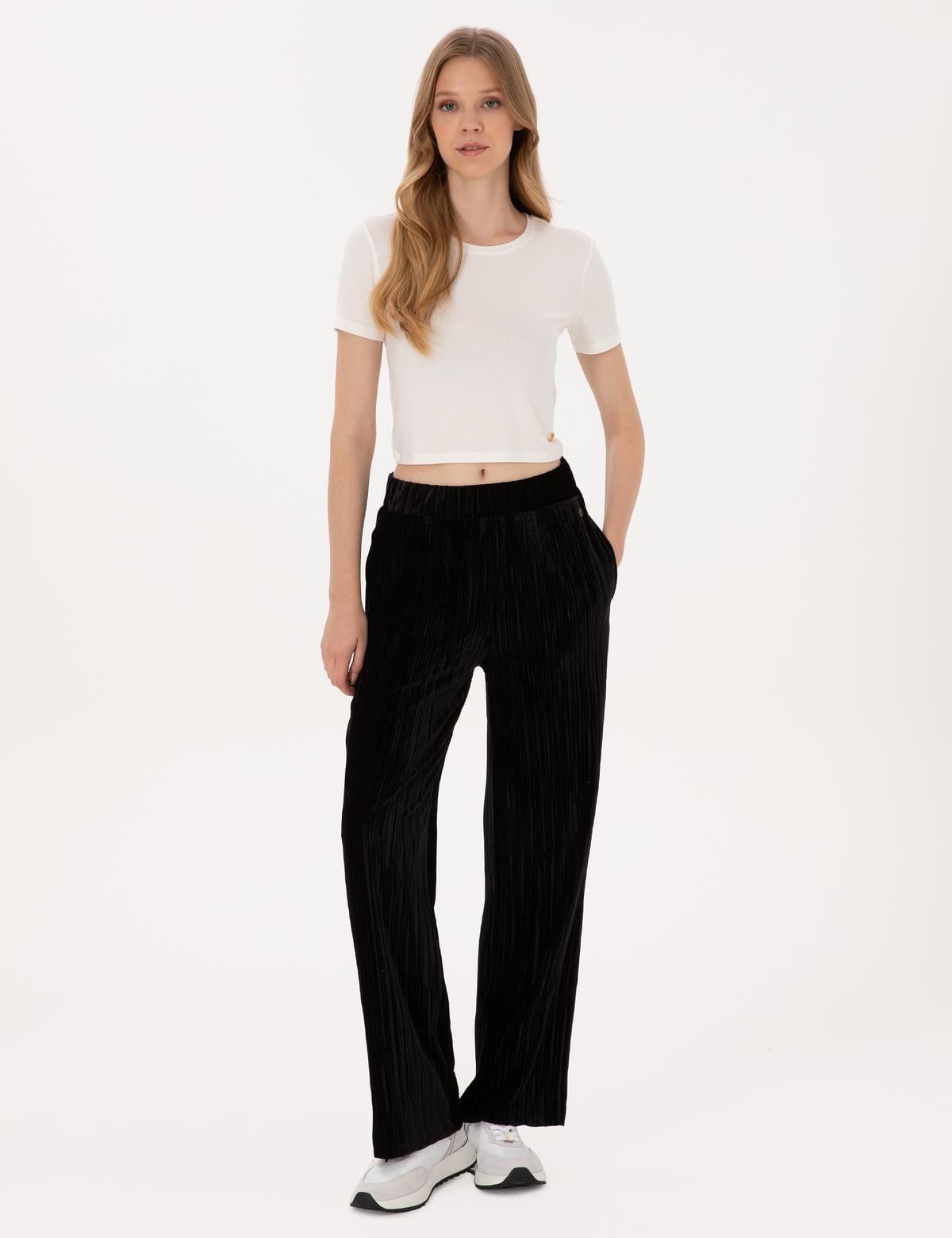 Siyah Loose Fit Eşofman Altı