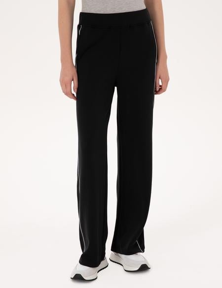 Siyah Loose Fit Eşofman Altı - 50309837026