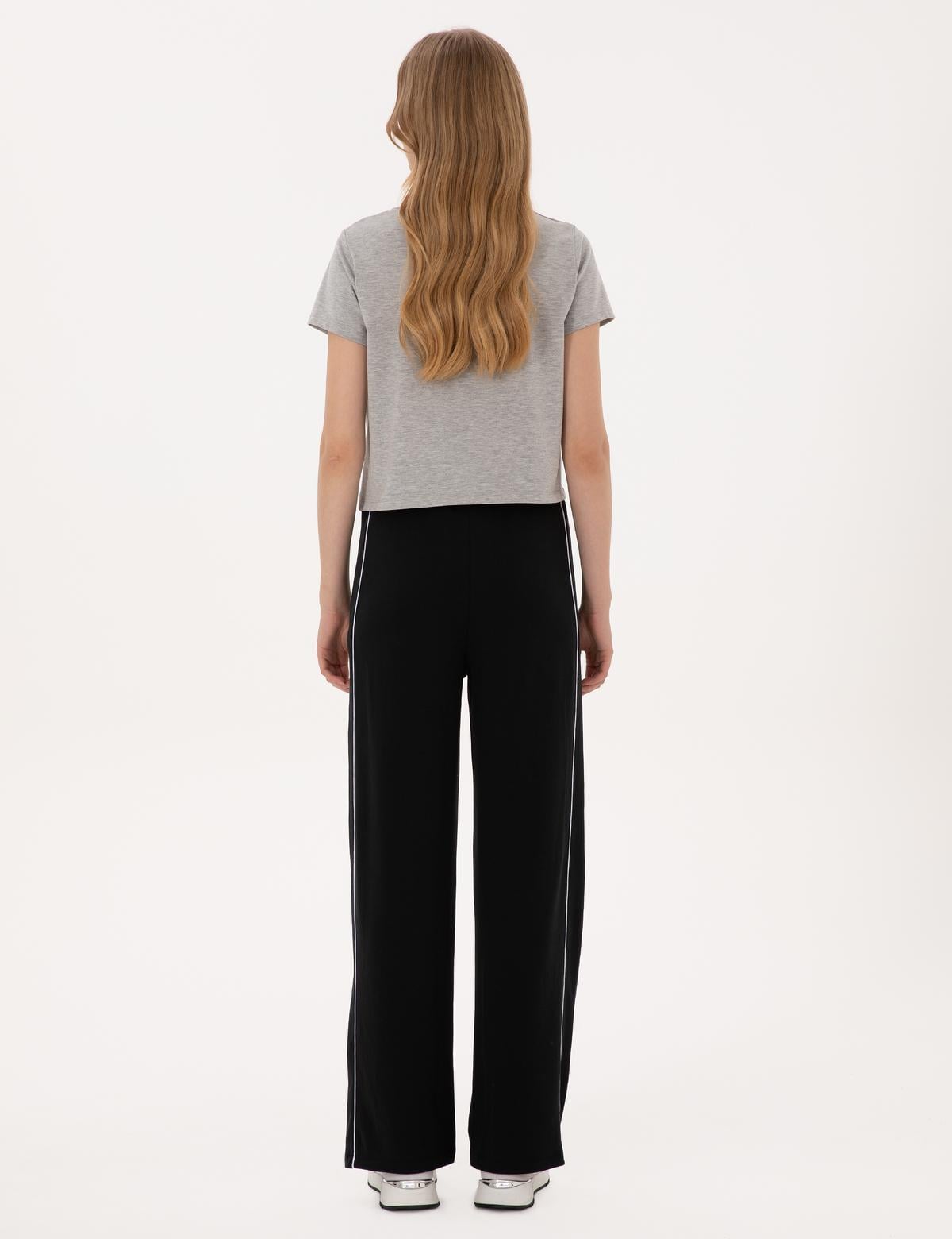 Siyah Loose Fit Eşofman Altı - 50309837026