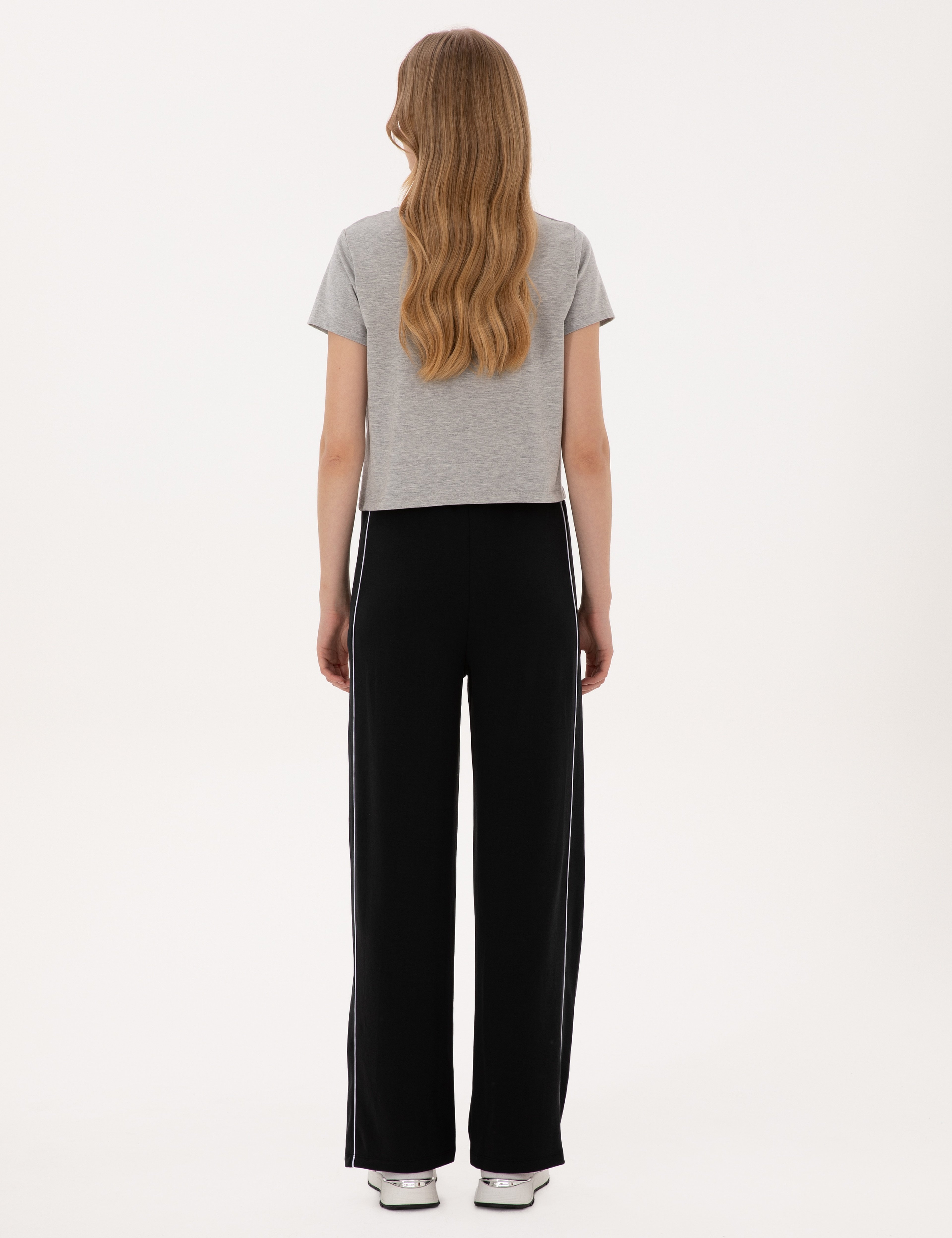 Siyah Loose Fit Eşofman Altı - Image 4