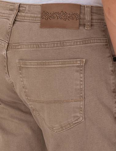 Bej Slim Fit Jean Pantolon