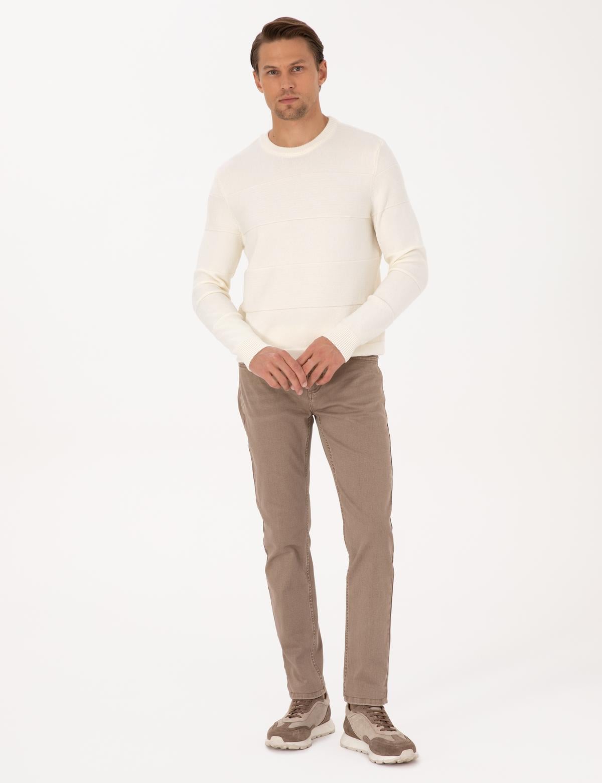 Bej Slim Fit Jean Pantolon - 50315264018