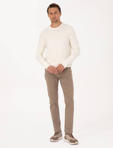 Bej Slim Fit Jean Pantolon