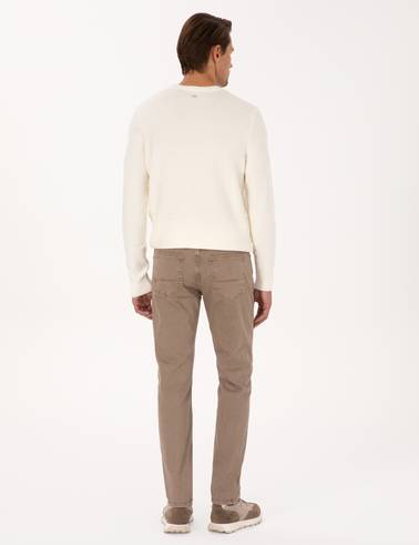 Bej Slim Fit Jean Pantolon