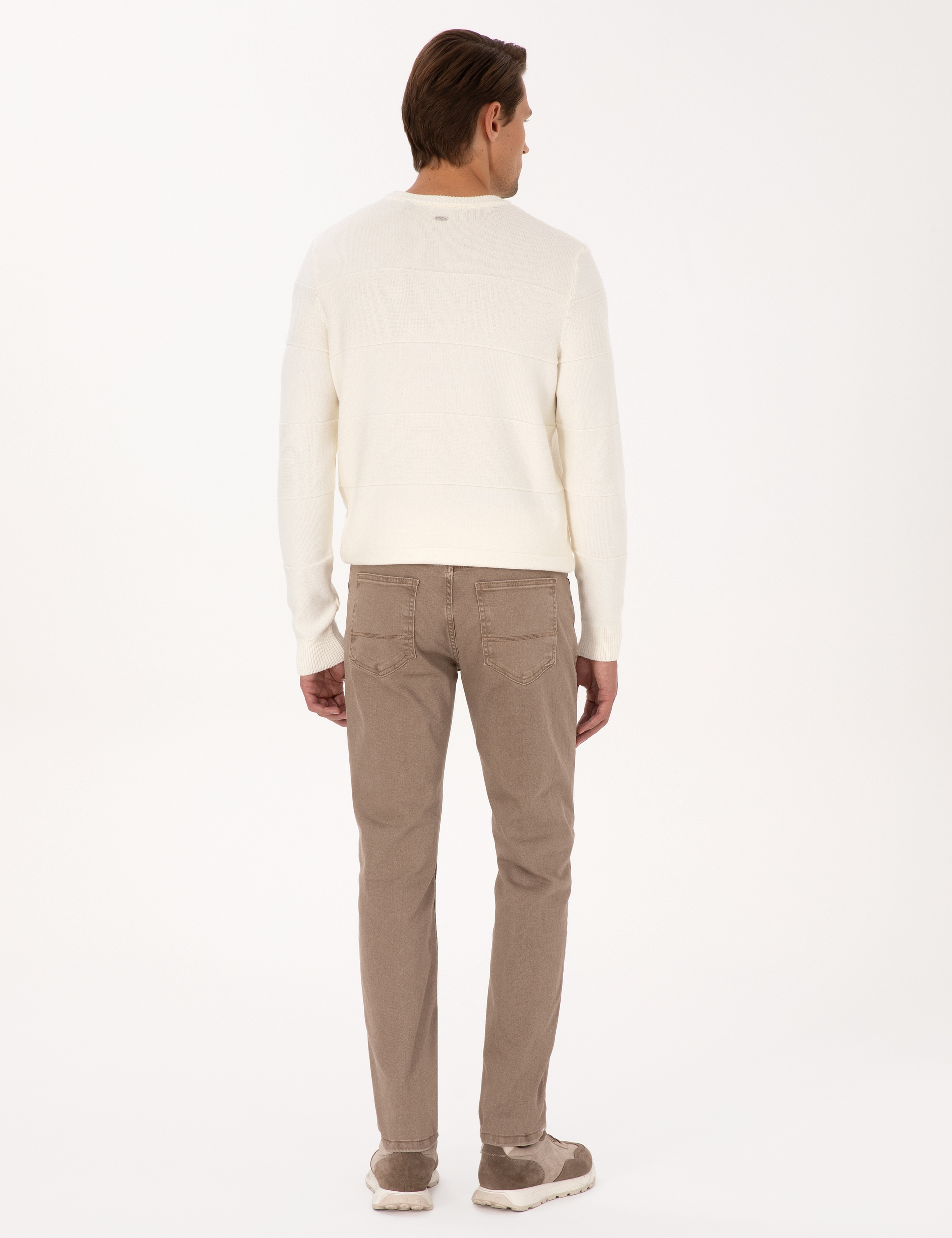 Bej Slim Fit Jean Pantolon