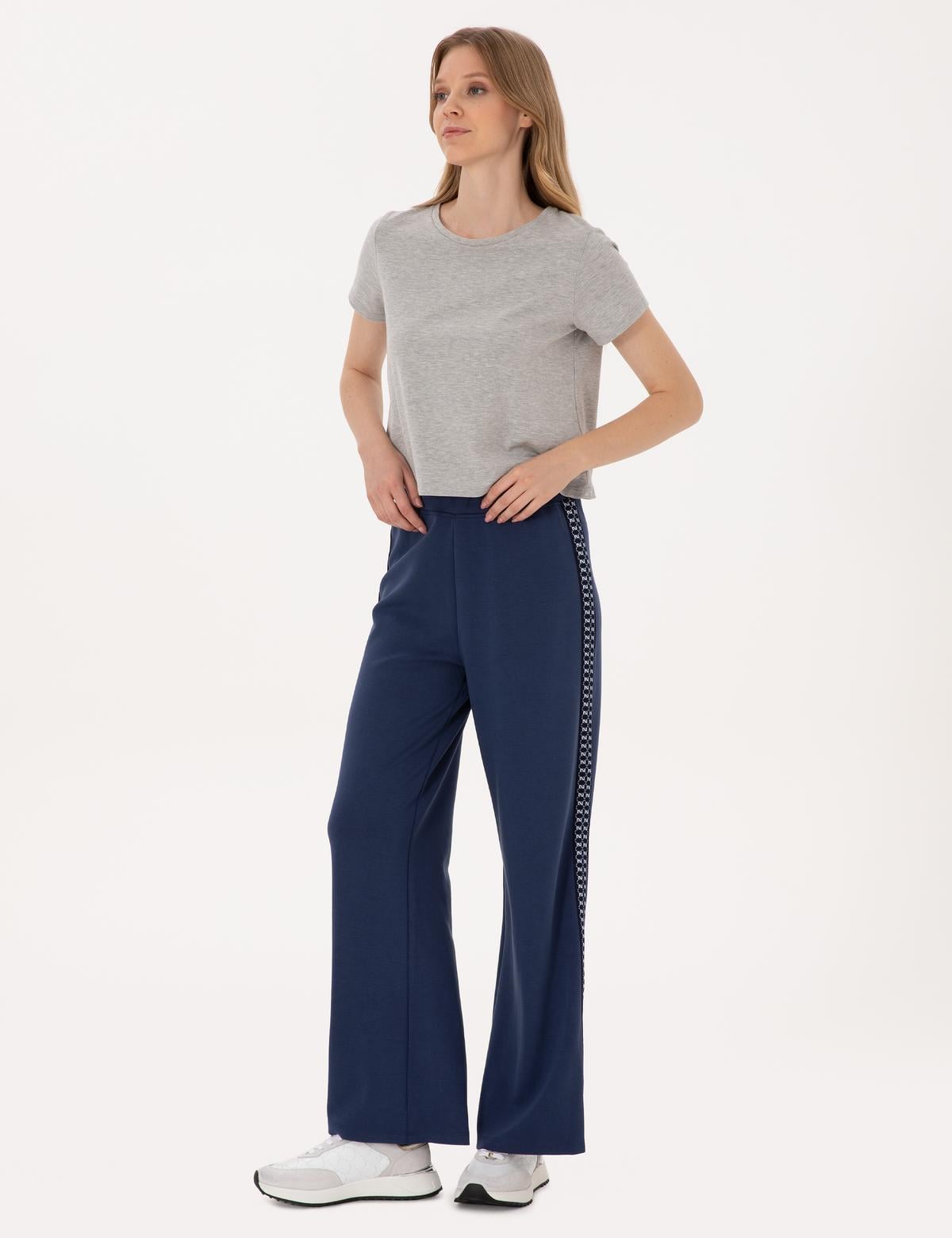 Lacivert Flare Fit Eşofman Altı - 50309854003