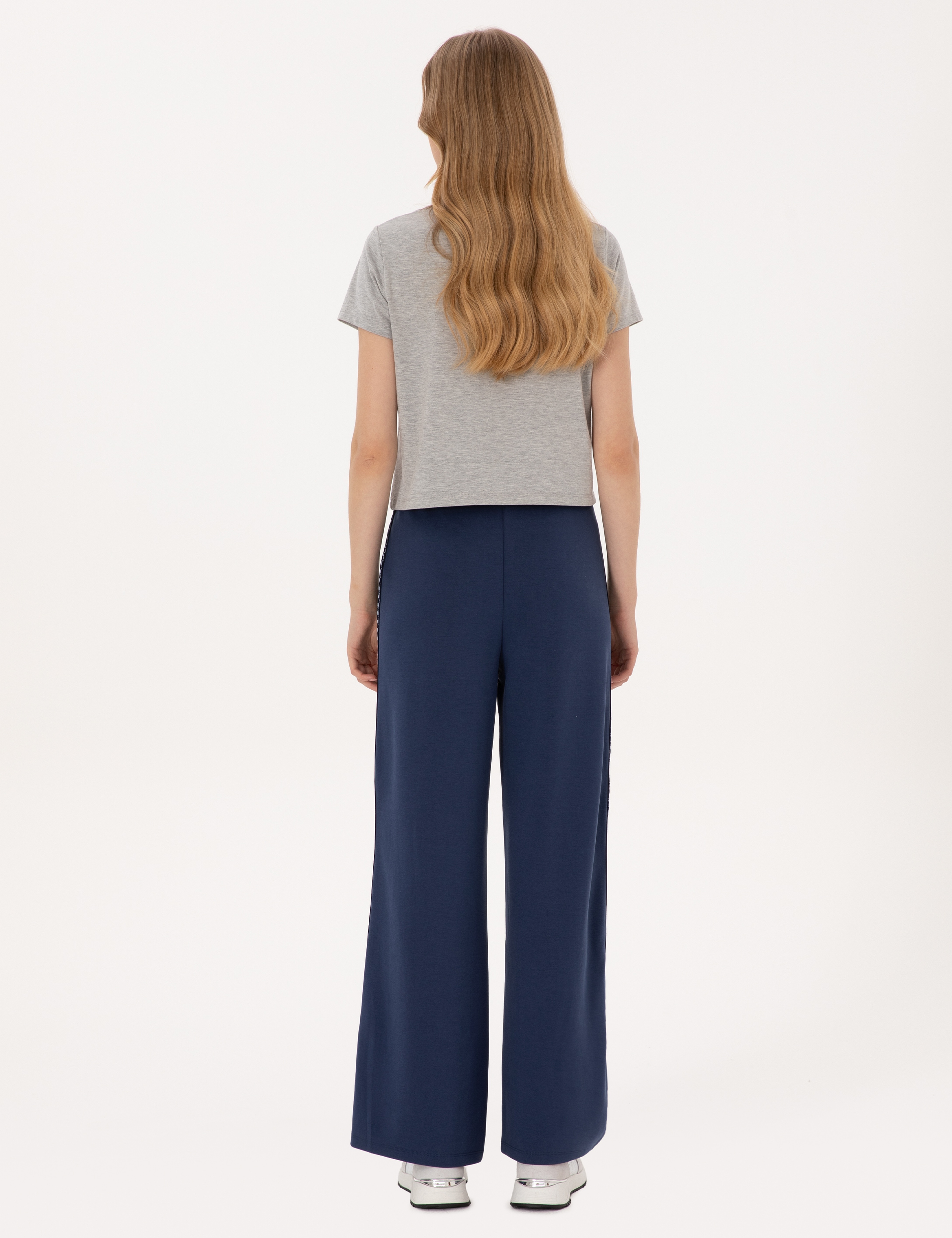 Lacivert Flare Fit Eşofman Altı - Image 4