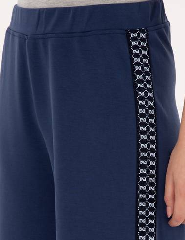 Lacivert Flare Fit Eşofman Altı