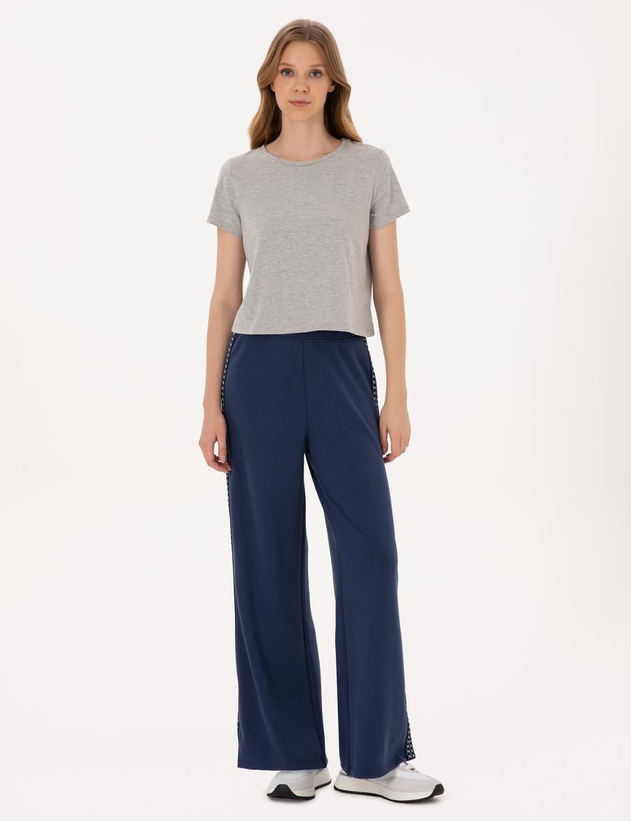 Lacivert Flare Fit Eşofman Altı