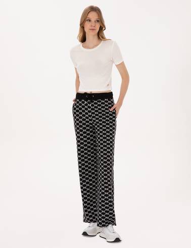 Siyah Loose Fit Eşofman Altı
