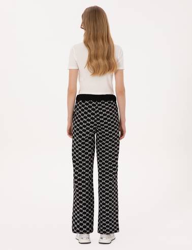 Siyah Loose Fit Eşofman Altı