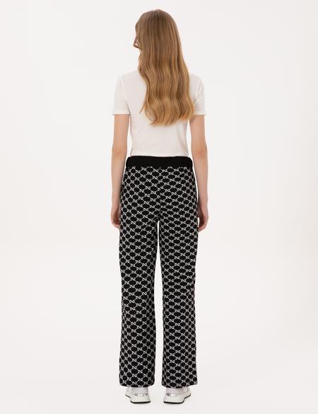 Siyah Loose Fit Eşofman Altı - 50309254026