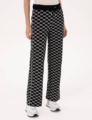 Siyah Loose Fit Eşofman Altı