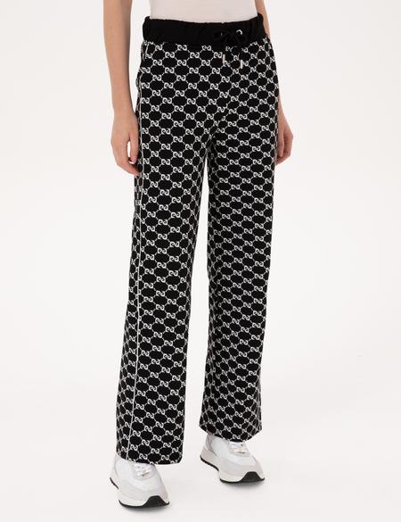 Siyah Loose Fit Eşofman Altı - 50309254026