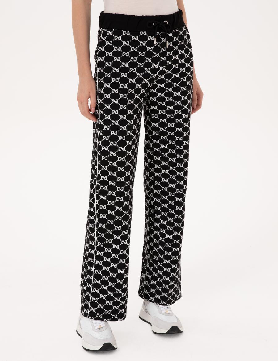 Siyah Loose Fit Eşofman Altı